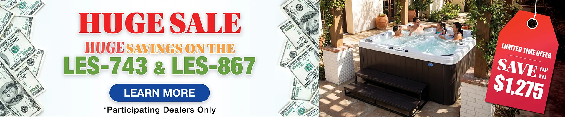 Calspas hot tub being used in a family setting - Tupelo