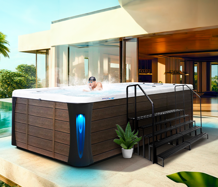 Calspas hot tub being used in a family setting - Tupelo